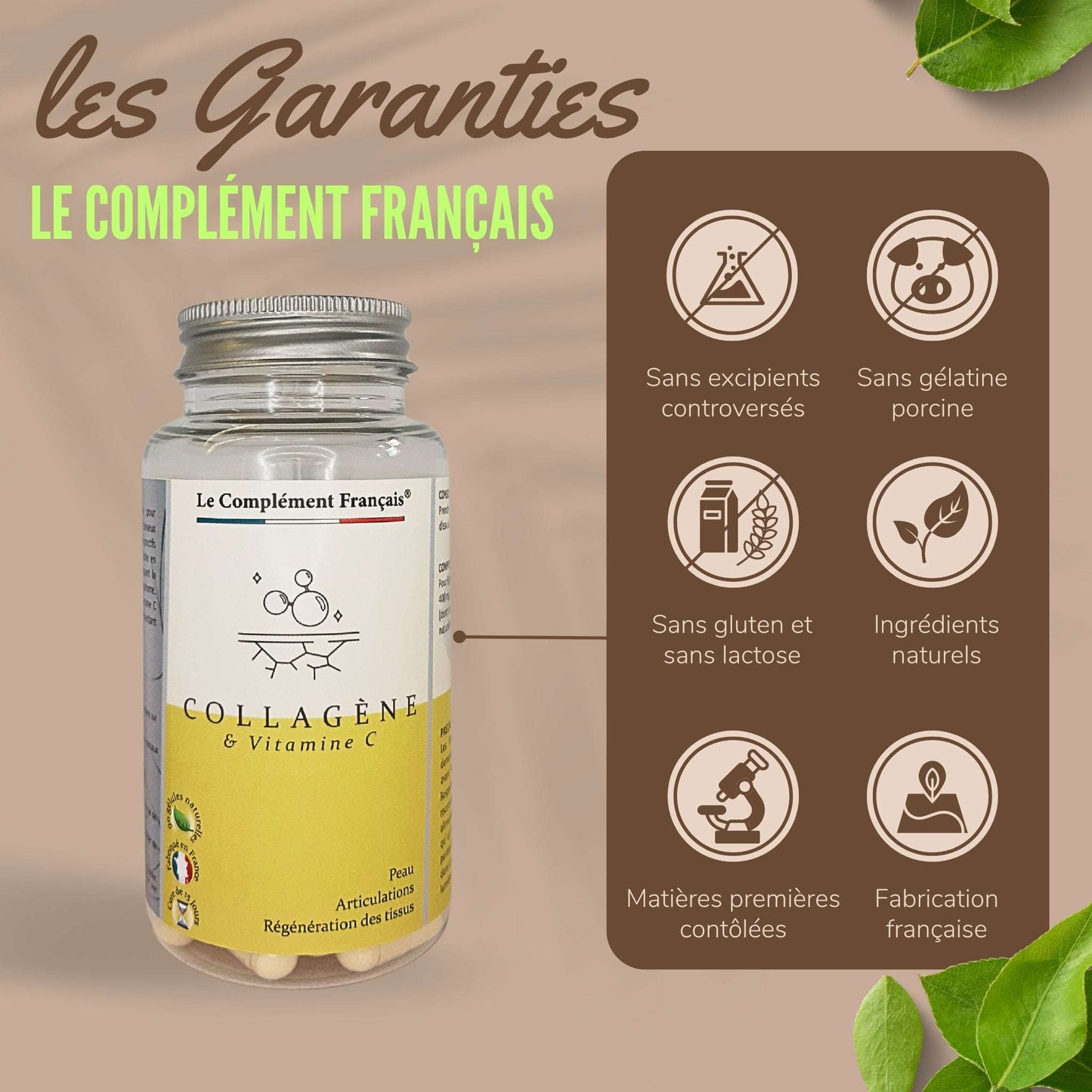 Complément alimentaire COLLAGENE & VITAMINE C - LCF - CI