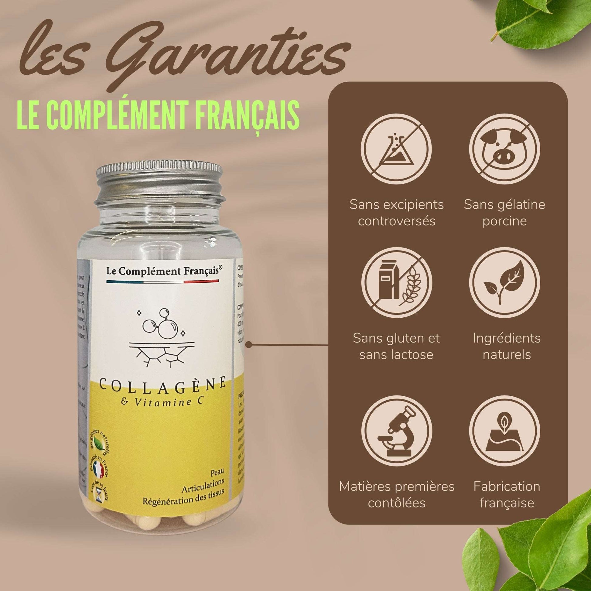 Complément alimentaire COLLAGENE & VITAMINE C - LCF - CI